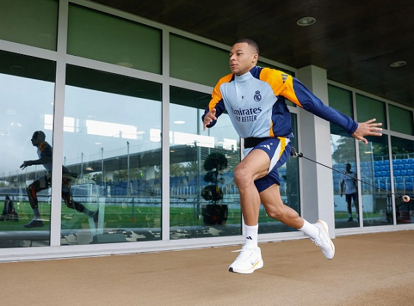 Entrenamiento de Mbappé