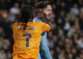 Vinícius Jr en LaLiga expulsado Valencia