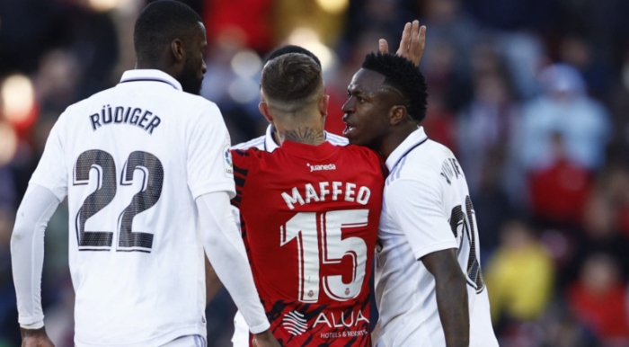 Vinícius Jr en LaLiga contra Pablo Maffeo